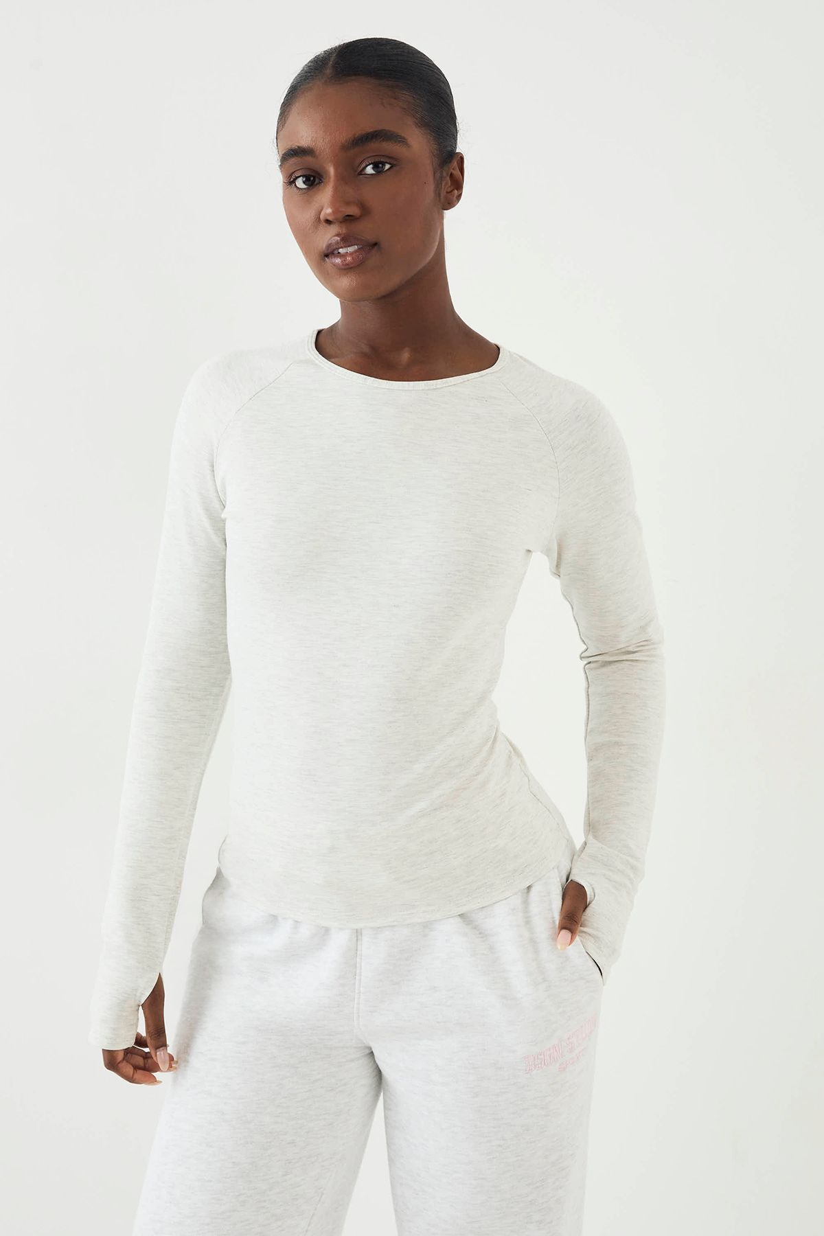 DSGN Studio DSGN Studio Ultra Sculpt Long Sleeve Top Ash Grey image 1