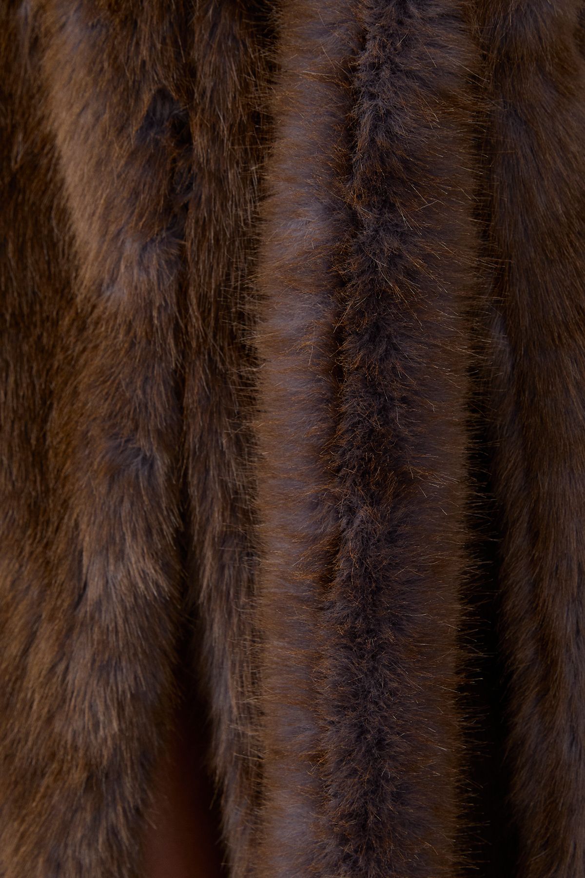 MissPap Premium Belted Tipped Fur Coat Olive image 5