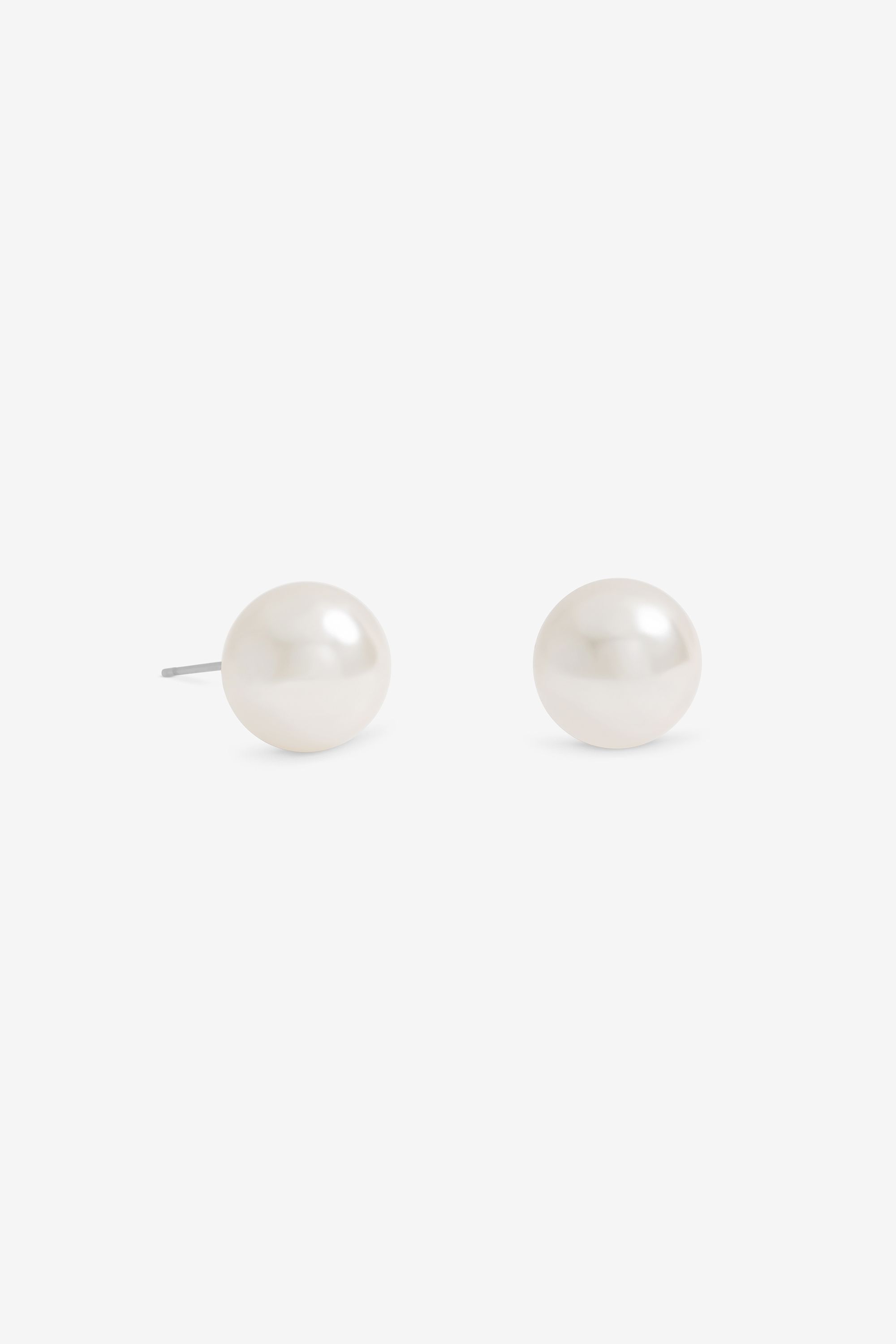 Jon Richard Cream Large Pearl Earrings image 1
