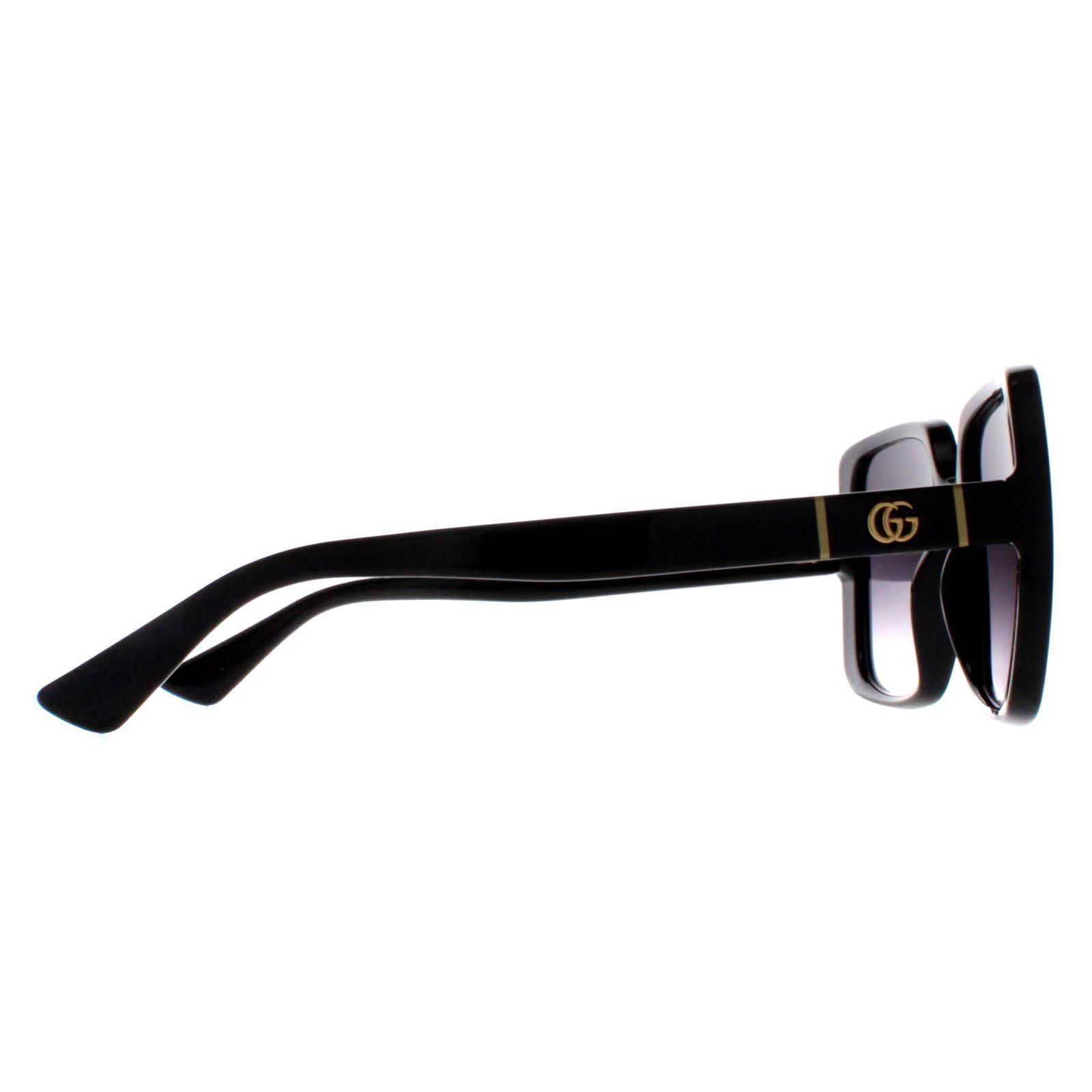 Gucci Square Black Grey Gradient GG0632S image 4