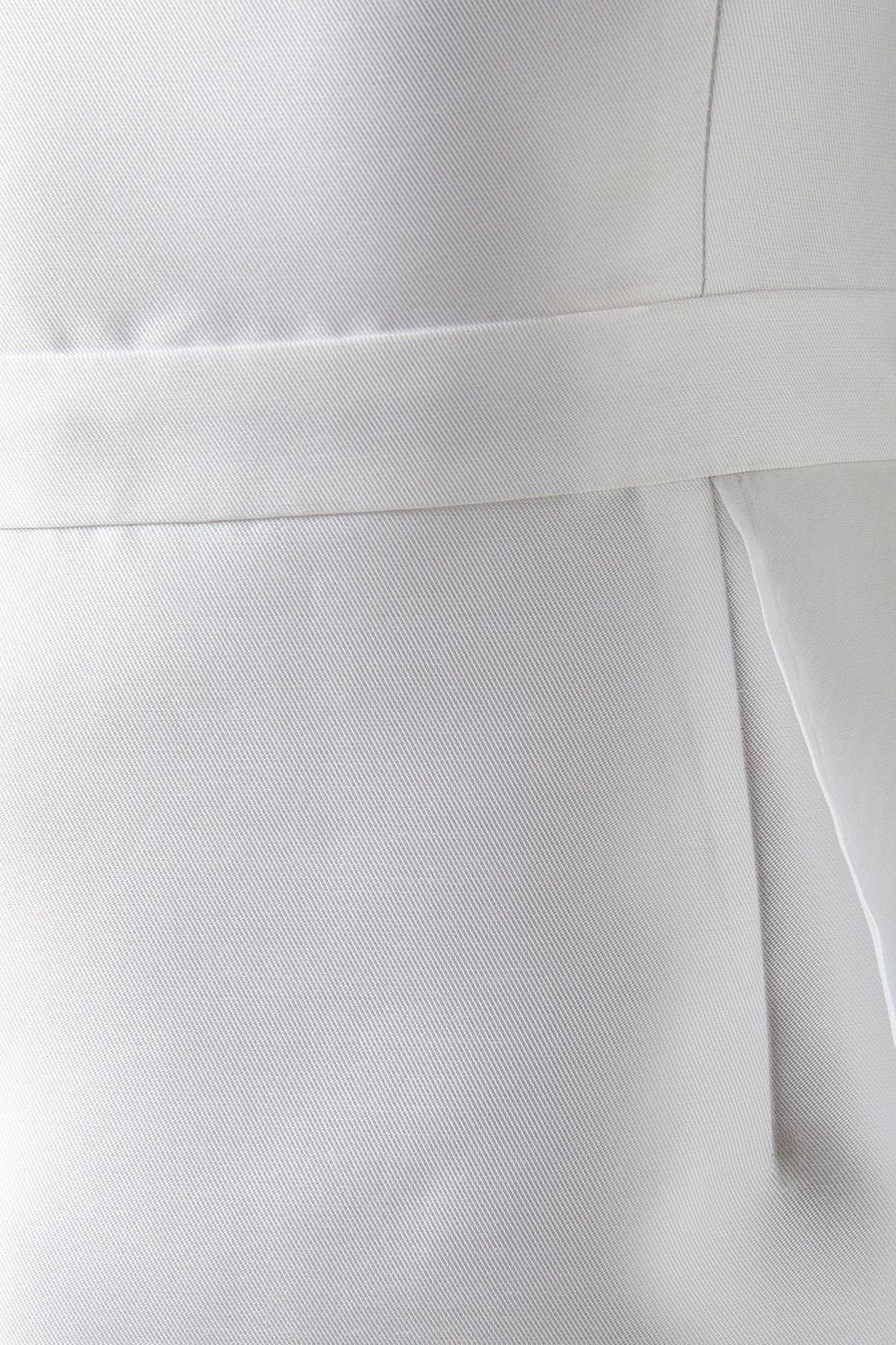 Coast Twill Mini Wedding Dress With Organza Skirt Ivory image 5