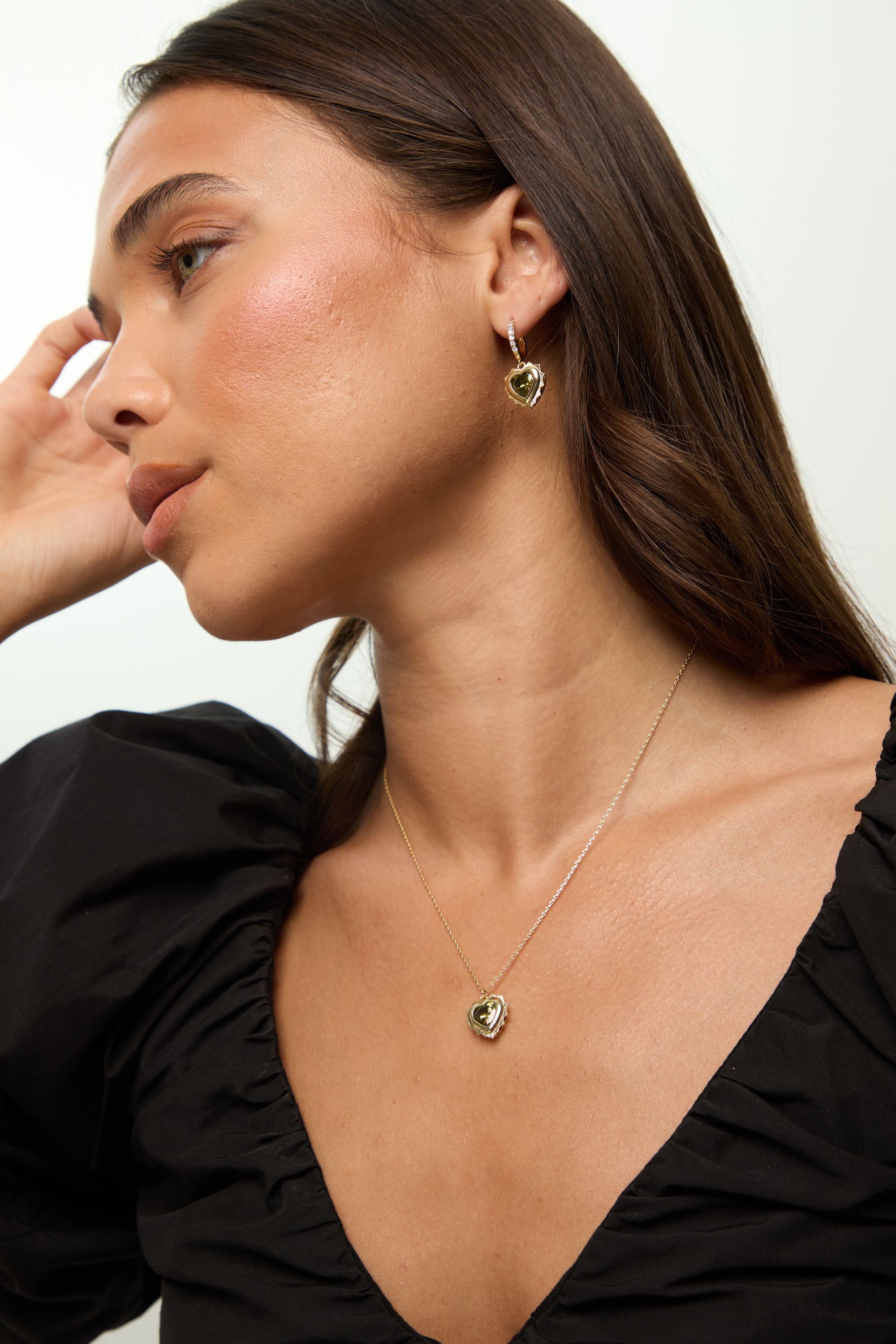 Jon Richard 14Ct Real Gold Plated Heart Birthstone Pendant - August - Gift Boxed image 3