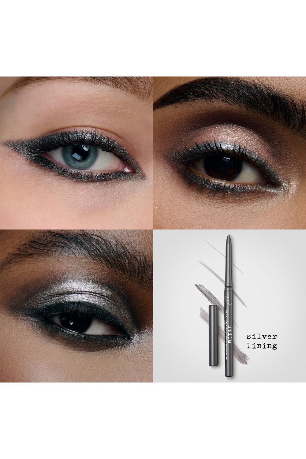 Stila Stay All Day® Smudge & Set Waterproof Gel Eye Liner Silver Lining image 4
