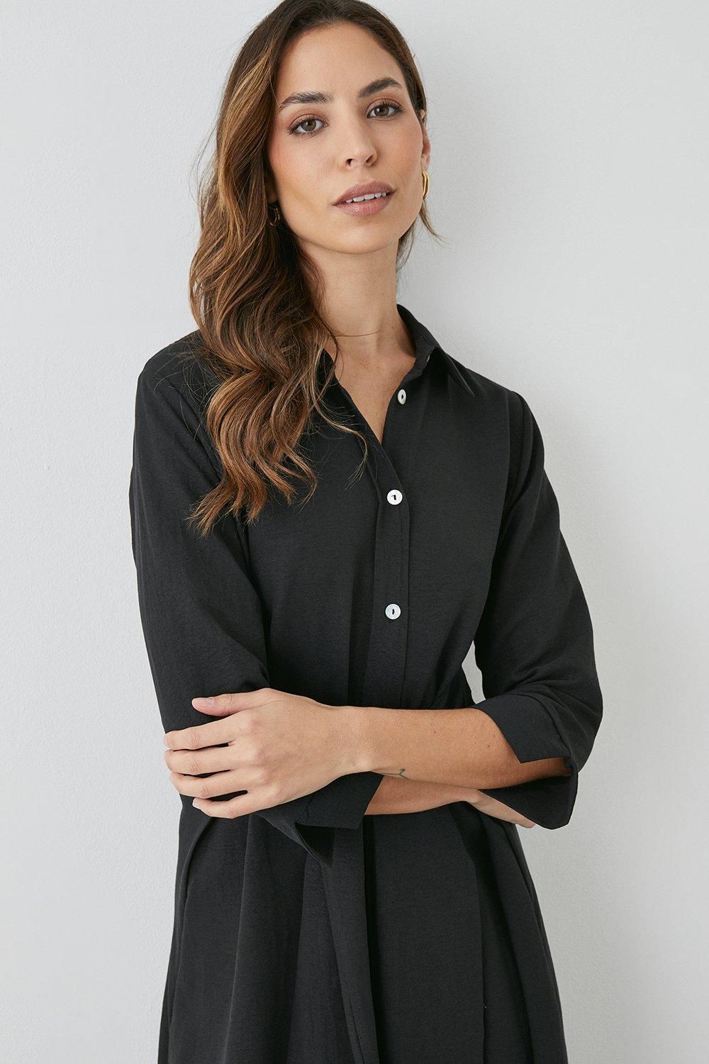 Principles Belted Shirt Dress Black image 2
