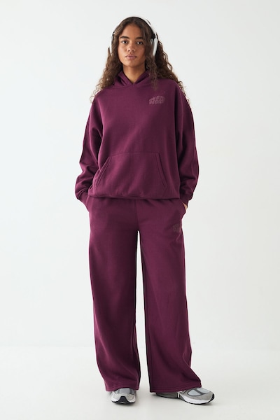 DSGN Studio DSGN Studio Sport Bubble Straight Leg Jogger Plum