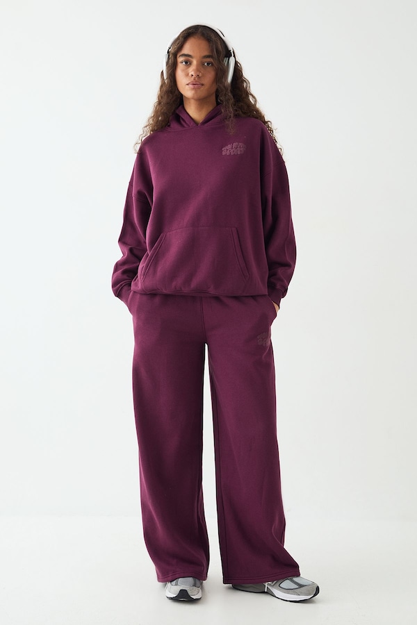 DSGN Studio DSGN Studio Sport Bubble Straight Leg Jogger Plum