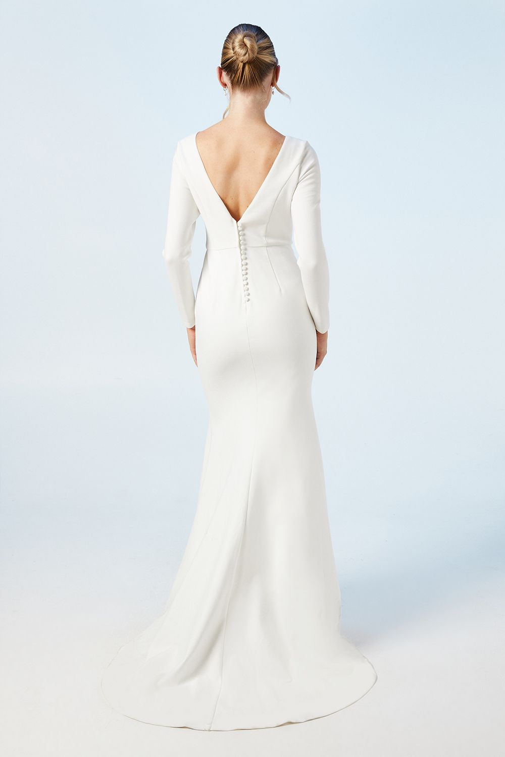 Coast Coast Honoured Slash Neck Puddle Wedding Dress Ivory image 3