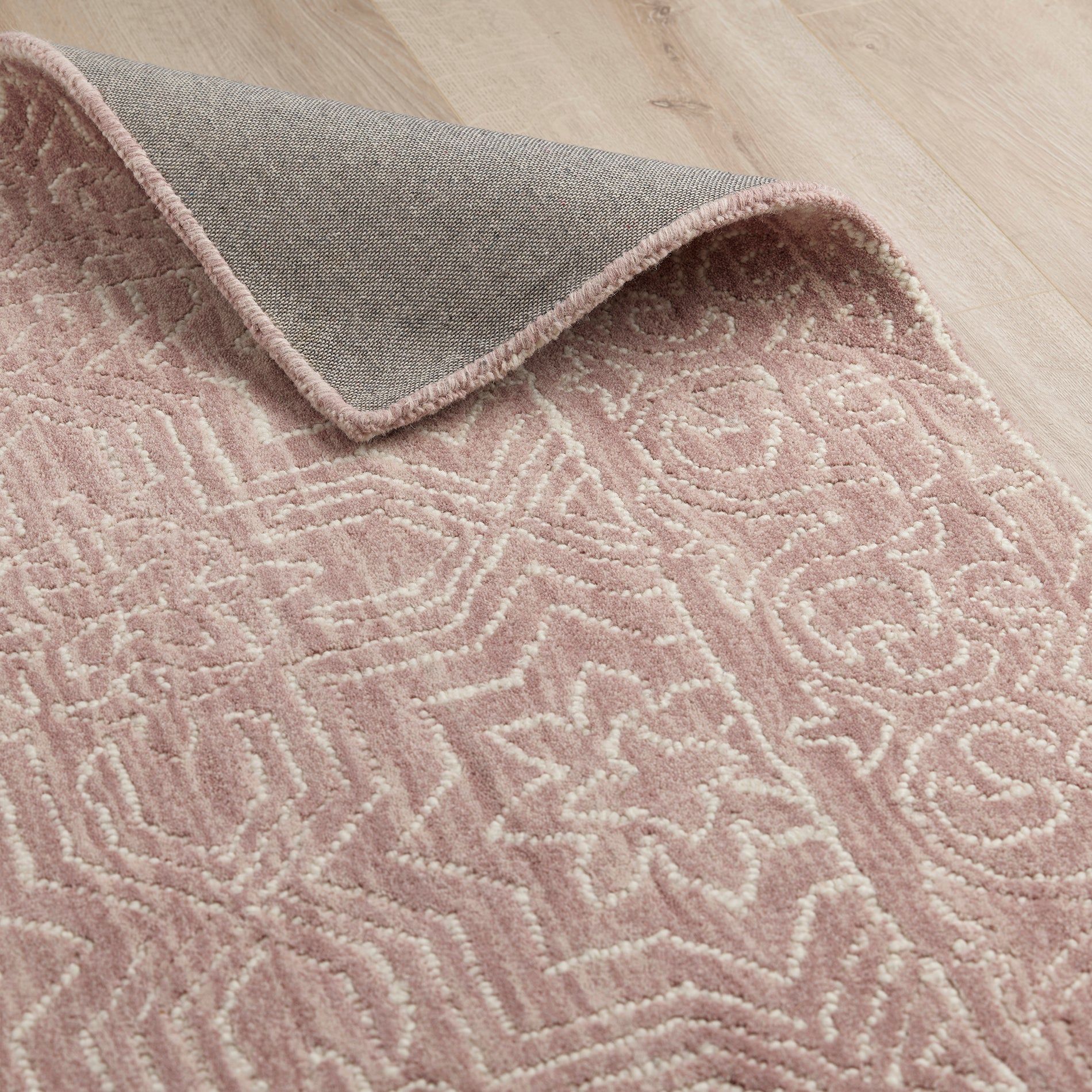 Industville Oare Hand Tufted Wool Rug  -  Rose image 1