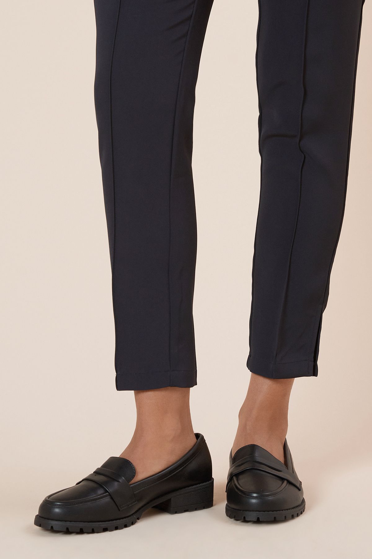 Dorothy Perkins Wide Fit Leoni Chunky Loafers Black image 1