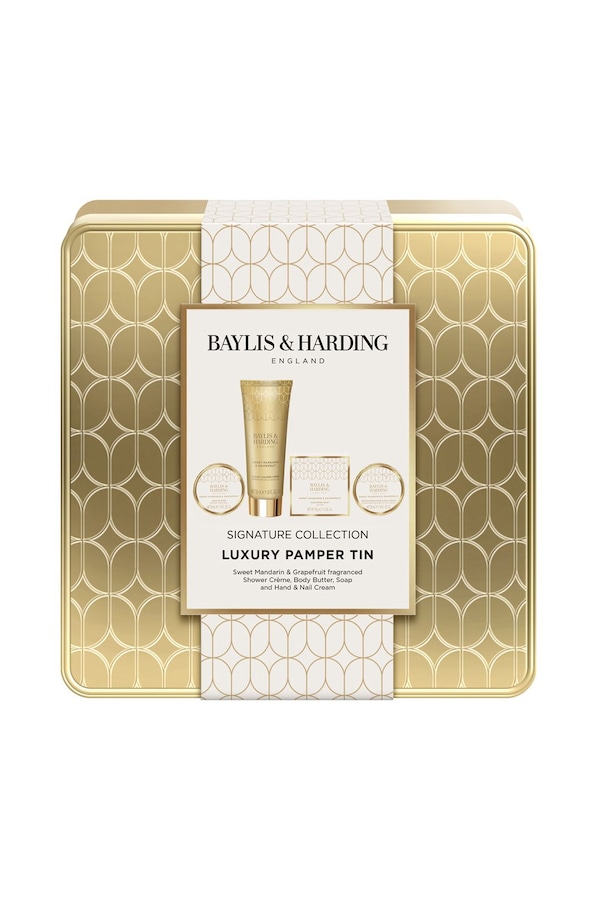Baylis & Harding Sweet Mandarin & Grapefruit Luxury Pamper Tin Gift Set Multi