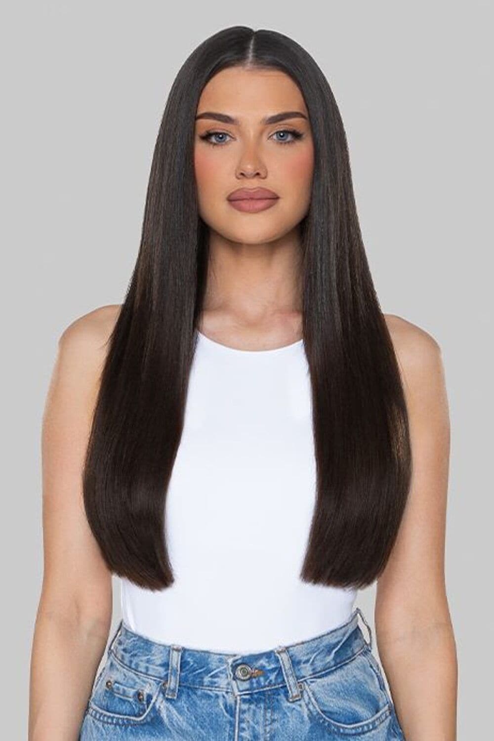 Beauty Works 20" Double Hair Set Clip-In Extensions 210g Dark Chocolate image 4