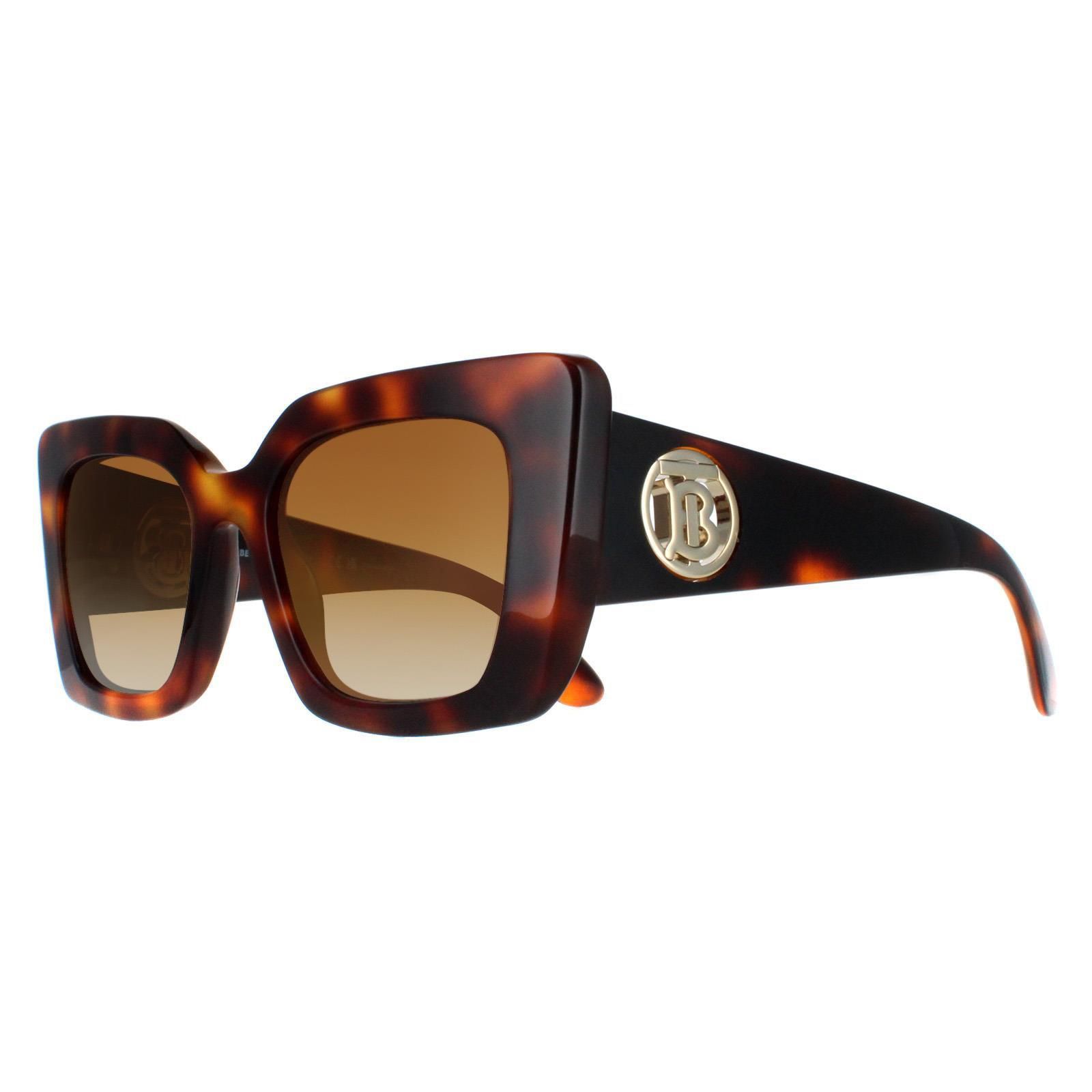 Burberry Cat Eye Light Havana Brown Gradient Polarized BE4344 Daisy image 2