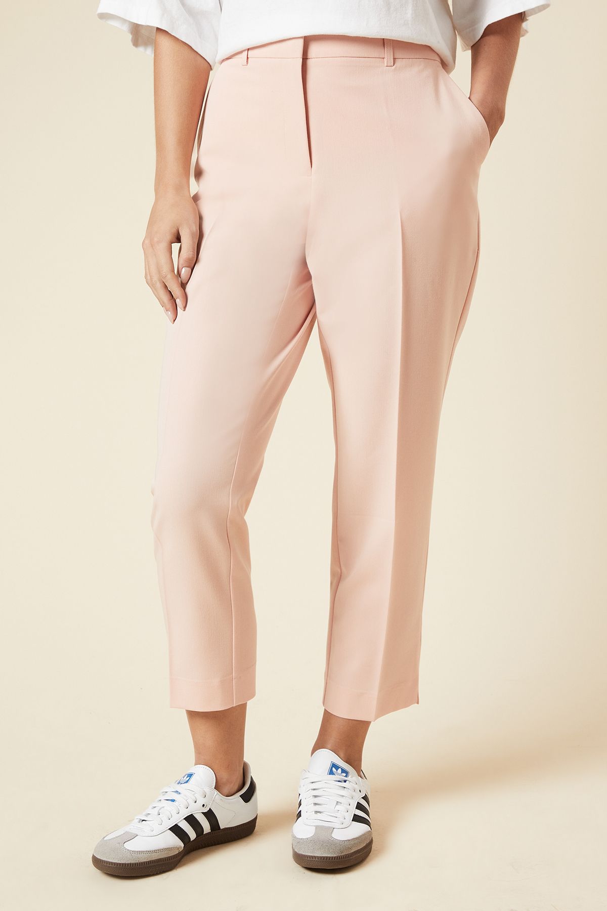 Dorothy Perkins Petite Ankle Grazer Trouser Blush image 2