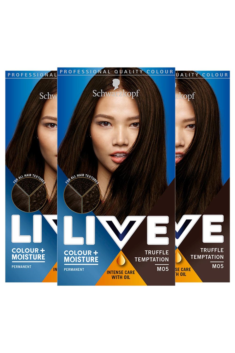 Schwarzkopf Live Colour + Moisture 'Hair Dye' 3 Pack image 1