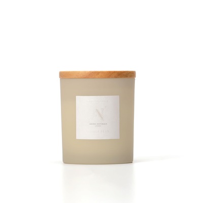 Aroma Naturals Frosted Decadence Glass Candle - Pink Cherry & Vanilla Scent