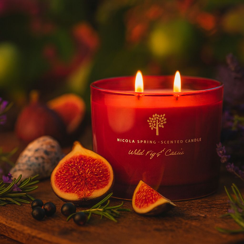 Nicola Spring Wild Fig & Cassis Candle & Diffuser Gift Set - 350g Jar + 200ml Diff image 2