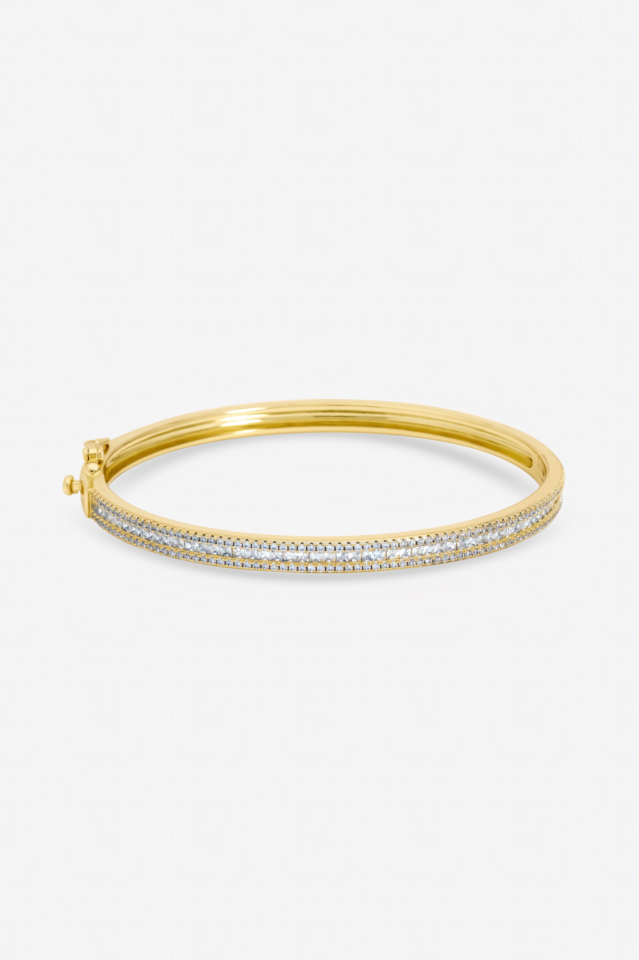 Jon Richard Gold Plated Cubic Zirconia Bangle