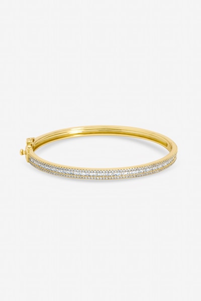 Jon Richard Gold Plated Cubic Zirconia Bangle