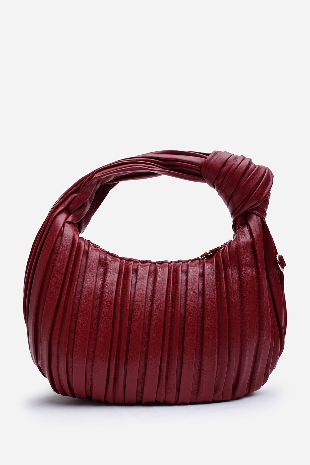 Where's That From 'Glow' Pleated Knot Handle Shoulder Bag With Gold Chain image 2