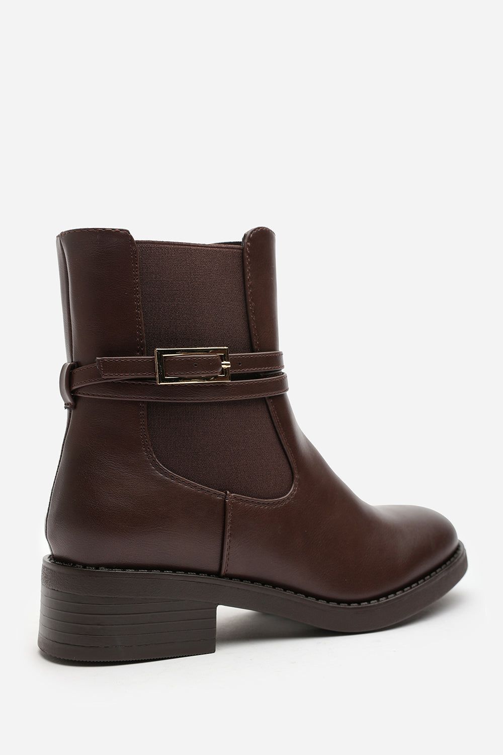 Where's That From 'Riya' Ankle Boot with Gold Buckle Detail image 5