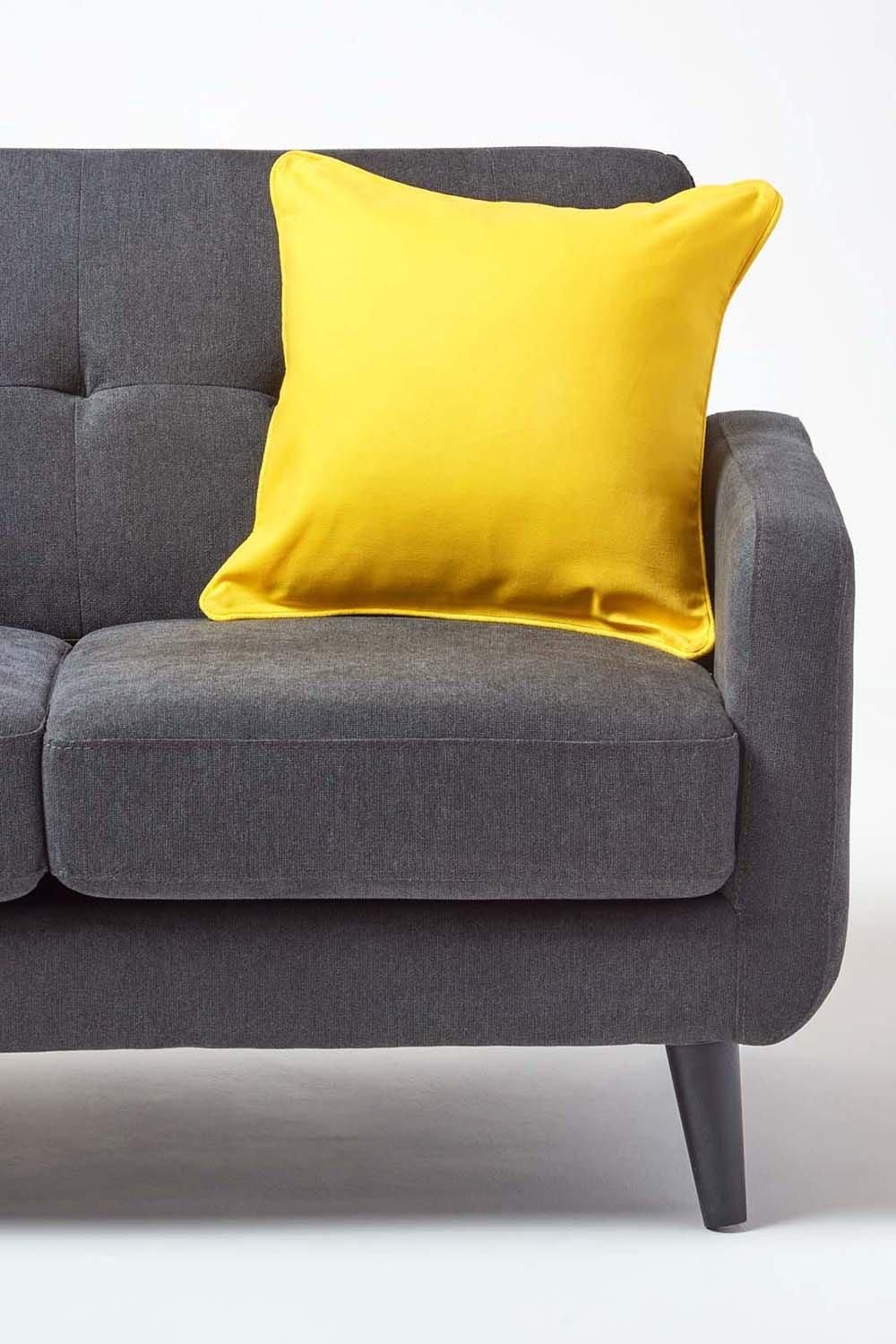 Homescapes Cotton Plain Cushion Cover image 4