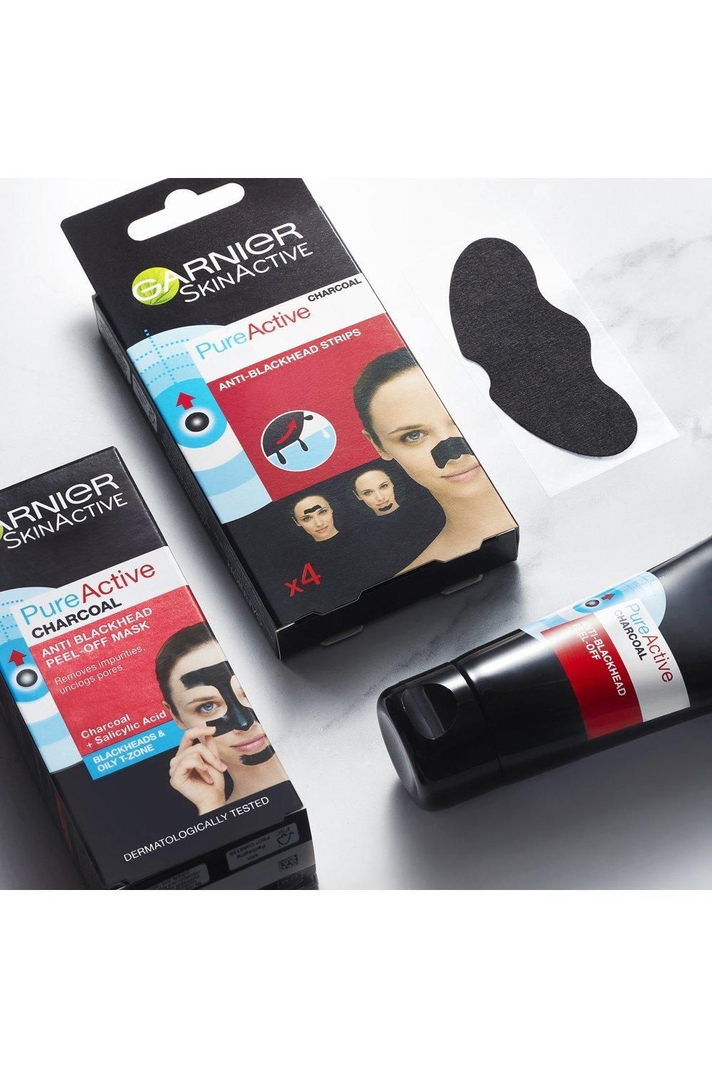 Garnier Pure Active Intensive Anti Blackhead Charcoal Nose Strips Multi image 4