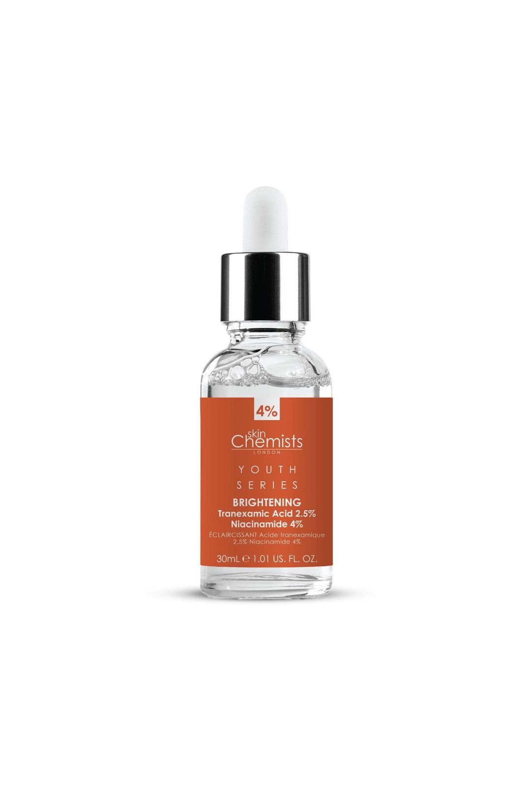 skinChemists Youth Series Tranexamic Acid 2.5%, Niacinamide 4% Brightening Serum 30ml image 1