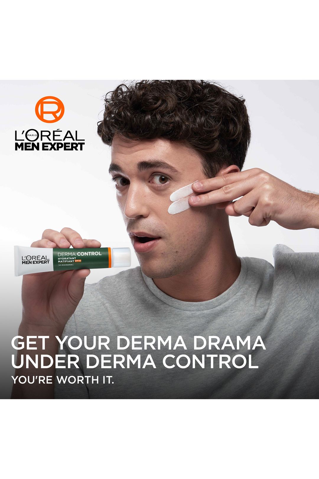 L'Oréal Paris Men Expert Derma Control Moisturiser with SPF30 40ml Multi image 3