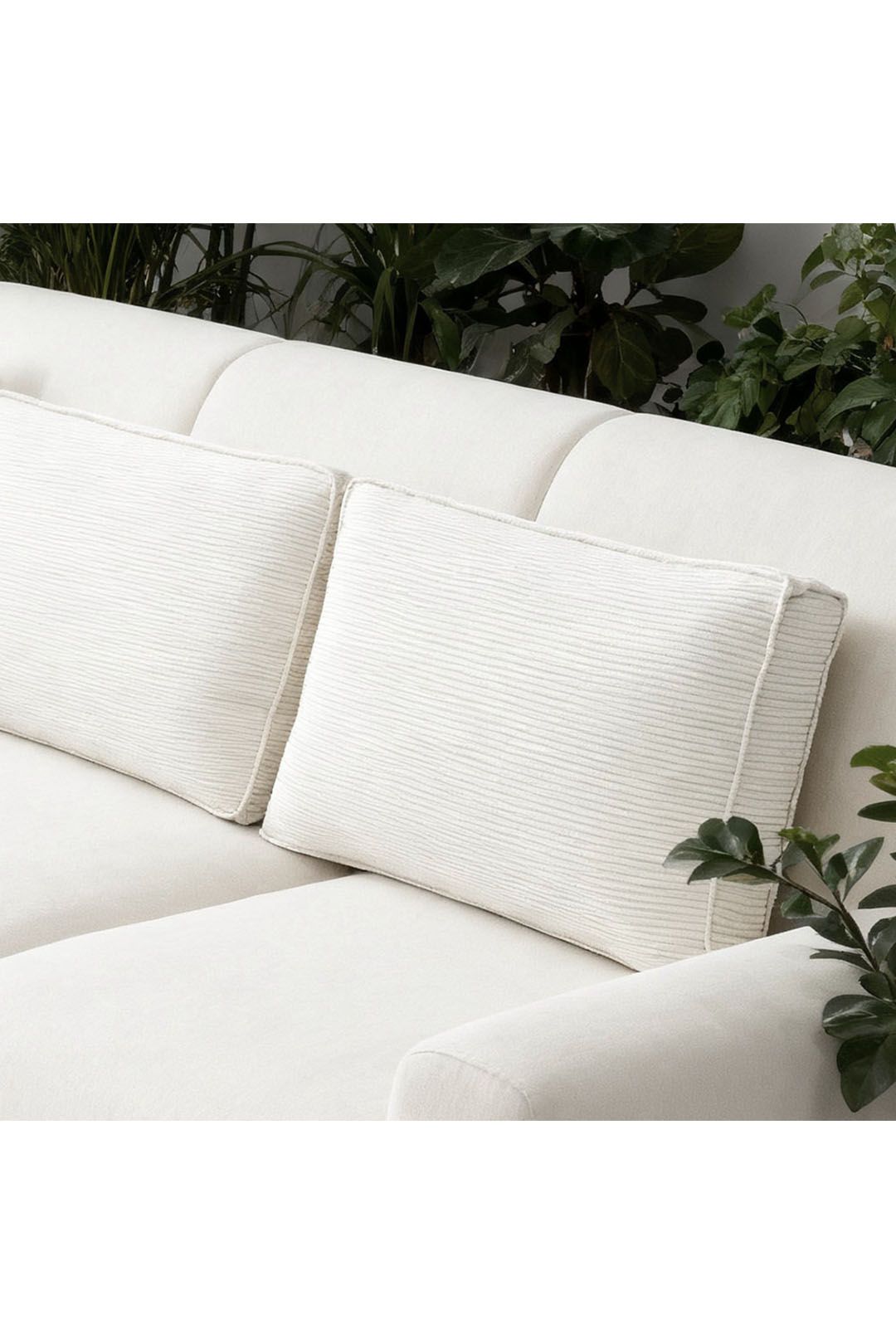 Living and Home Soft Corduroy Bedside Headboard Pillow Reading image 2