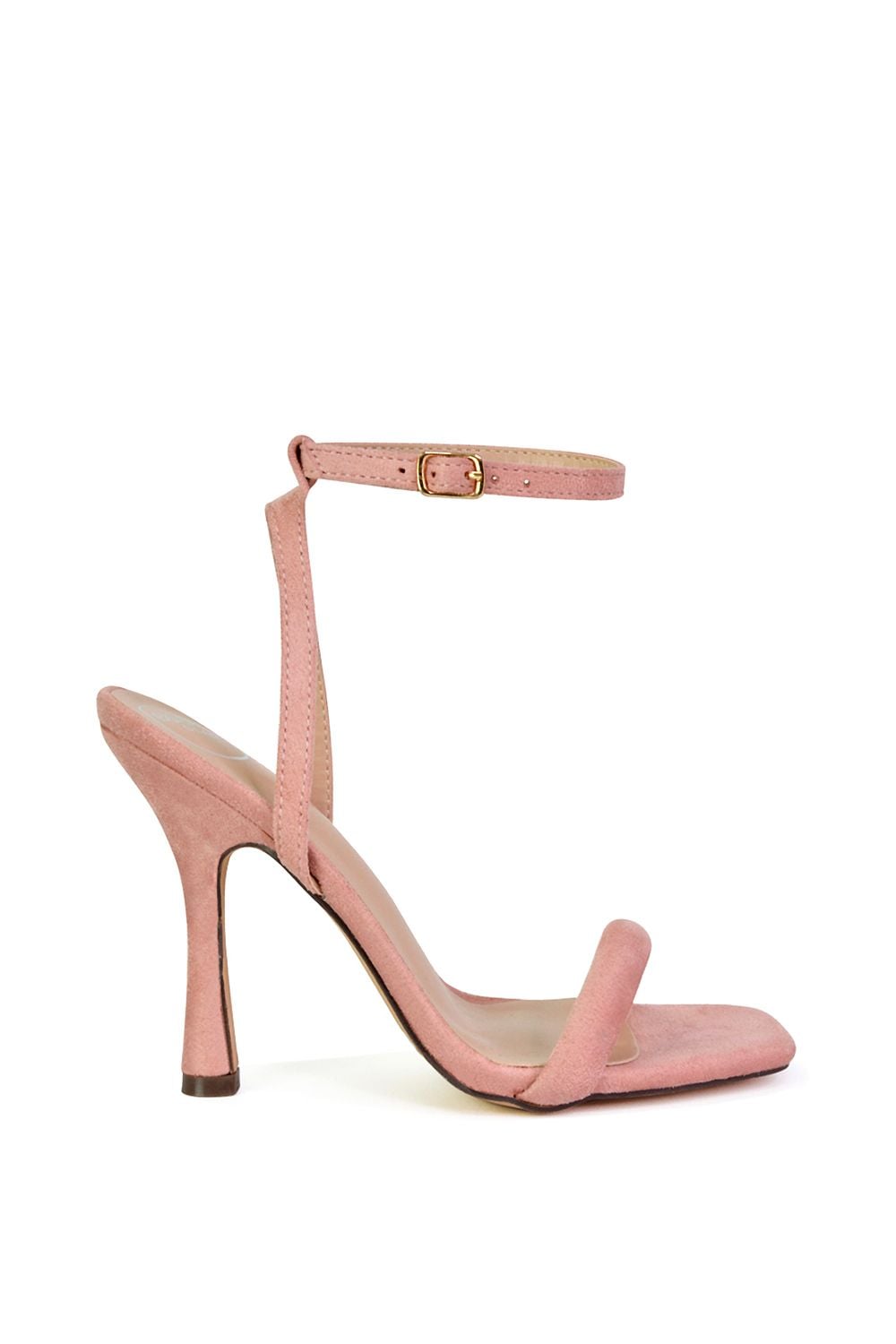 XY London 'Greta' Strappy Square Toe Barely There Stiletto High Heels image 1