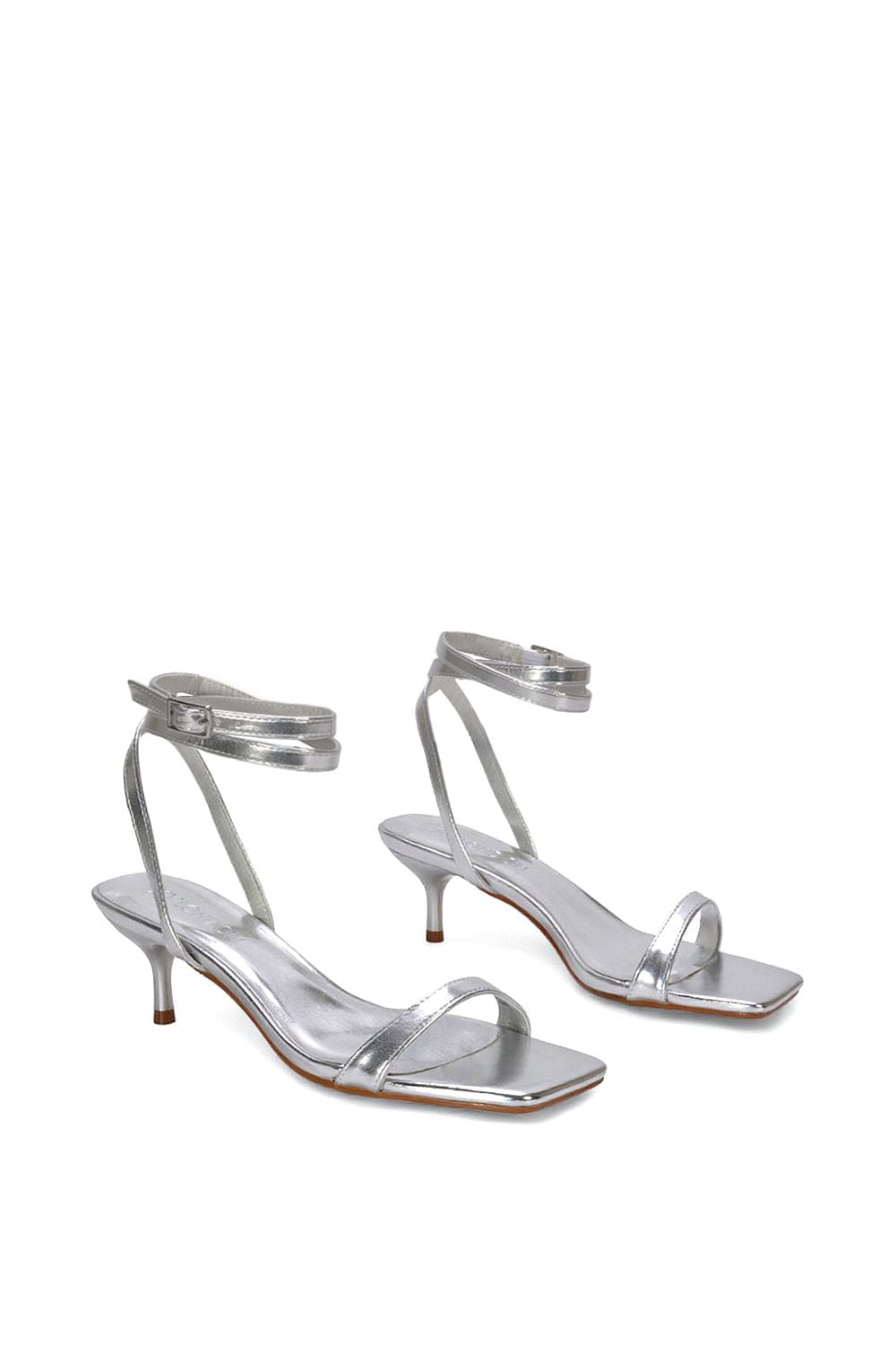 XY London 'Nikita' Strappy Low Kitten Heel Sandal Shoes image 4