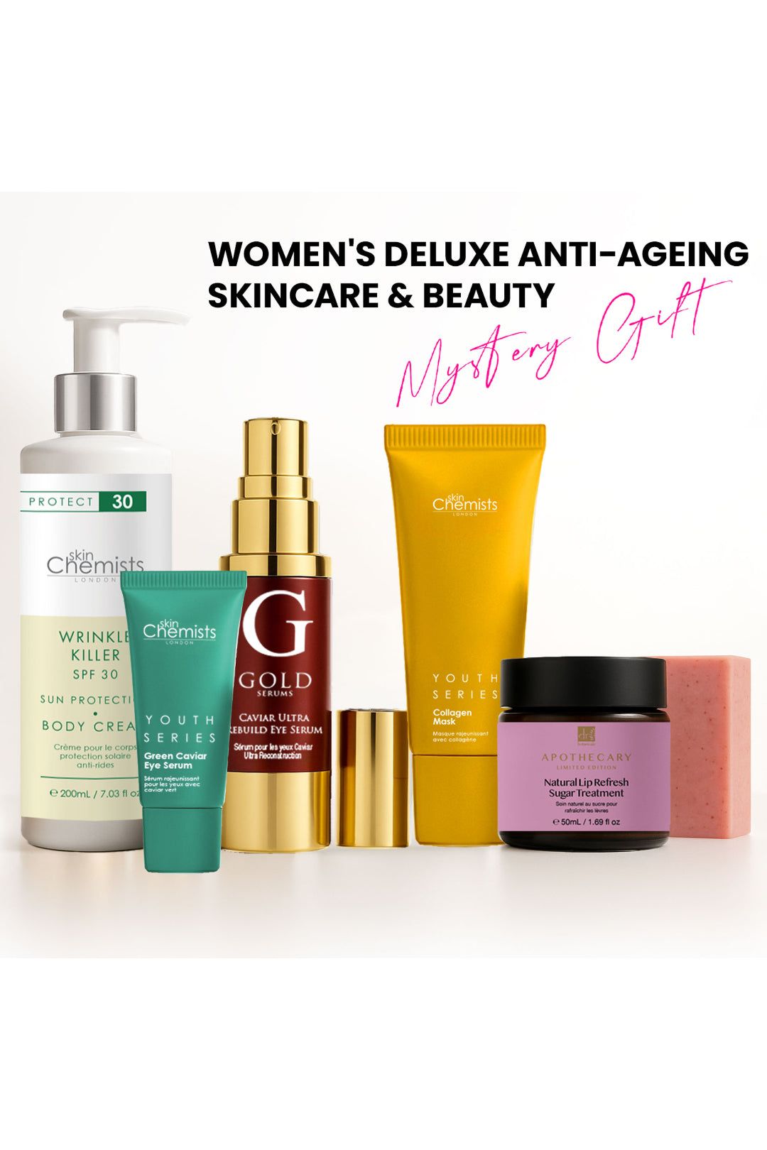 skinChemists professional Women's Deluxe Anti-Ageing Skincare & Beauty Mystery Gift Box image 1