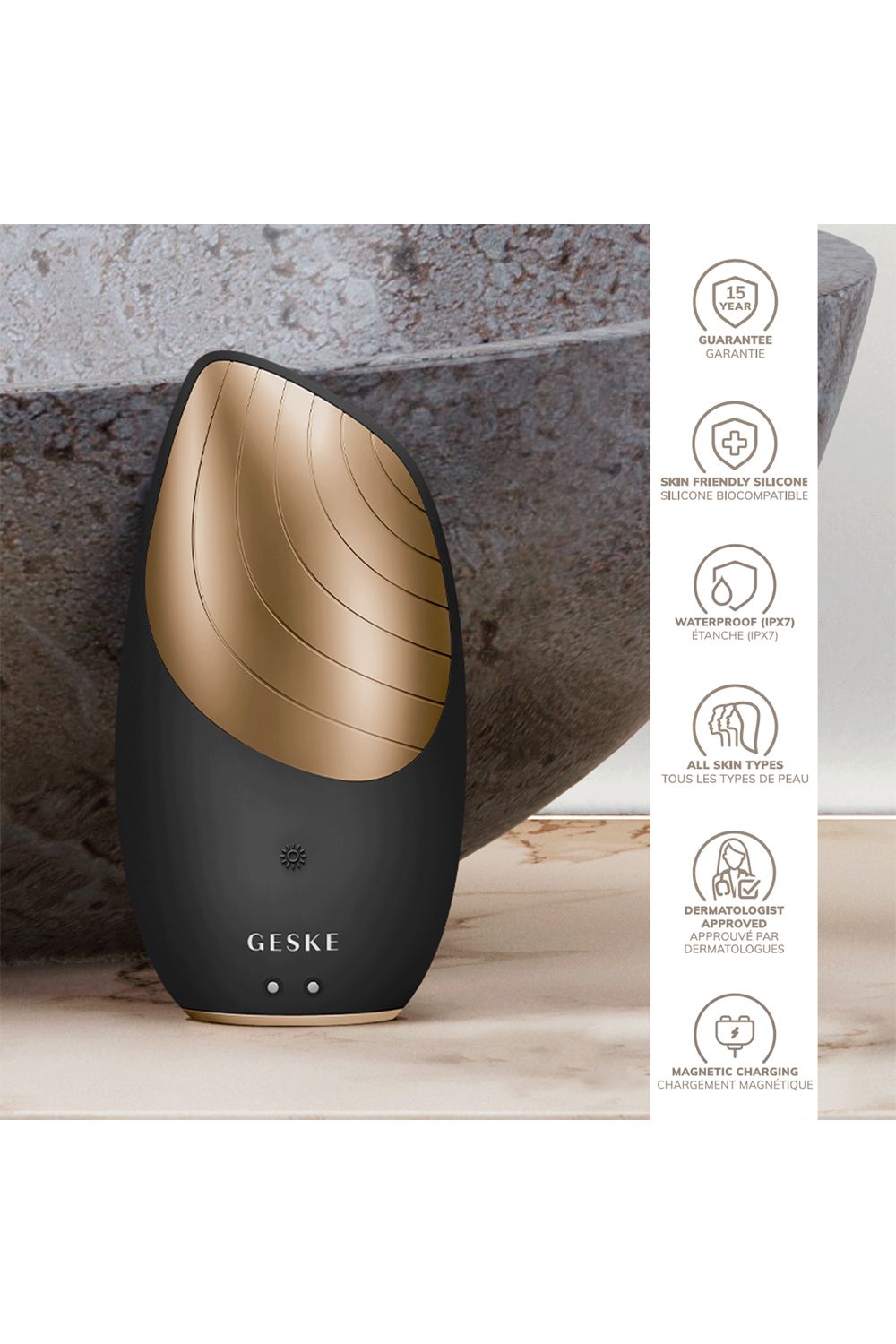 GESKE Sonic Thermo Facial Brush | 6 in 1 Multi image 3