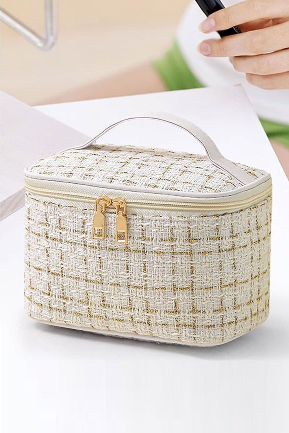 Living and Home Large Toiletry Bag Cosmetic Bag Travel Makeup Bag Organizer image 1