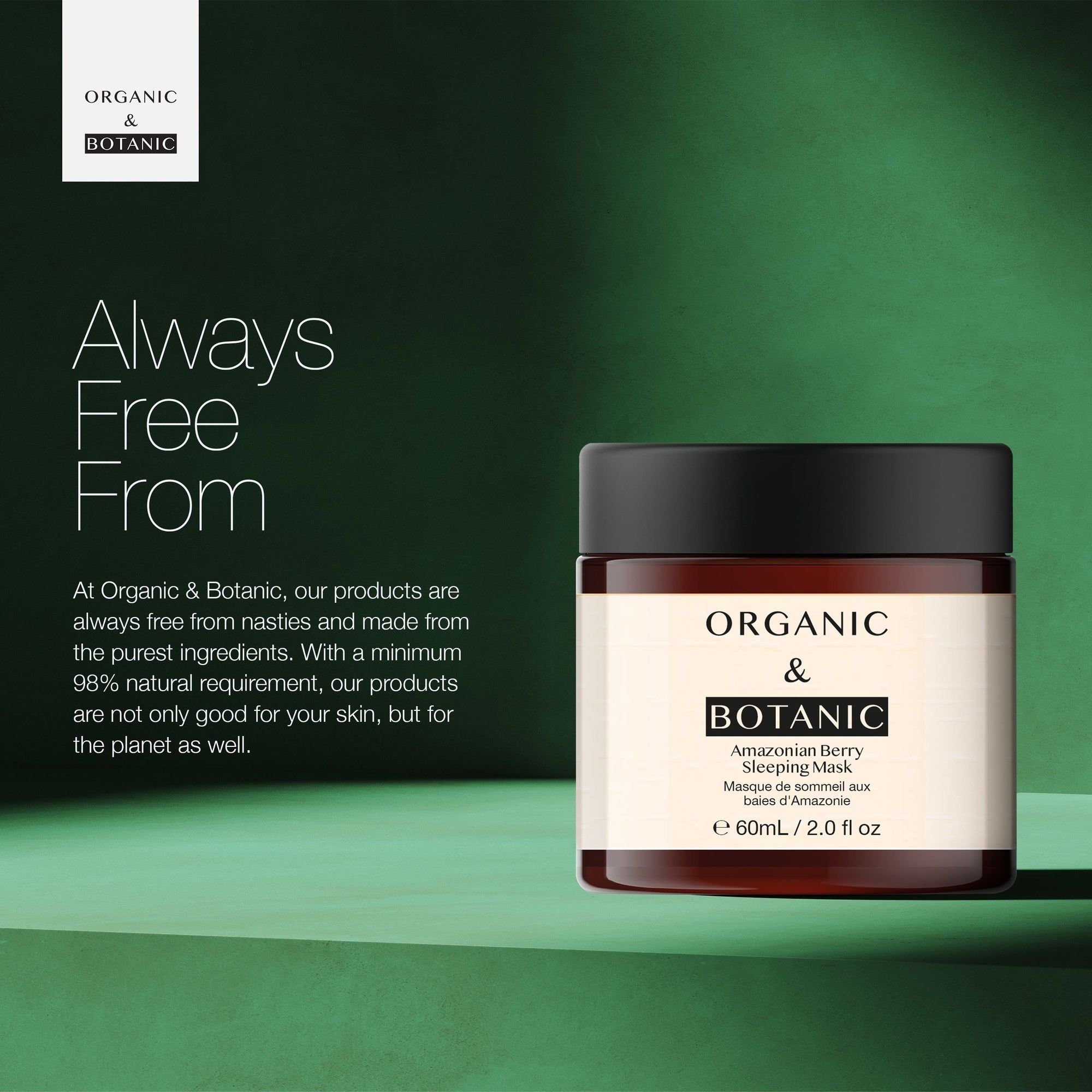 Organic & Botanic Amazonian Berry Sleeping Mask 60ml image 3