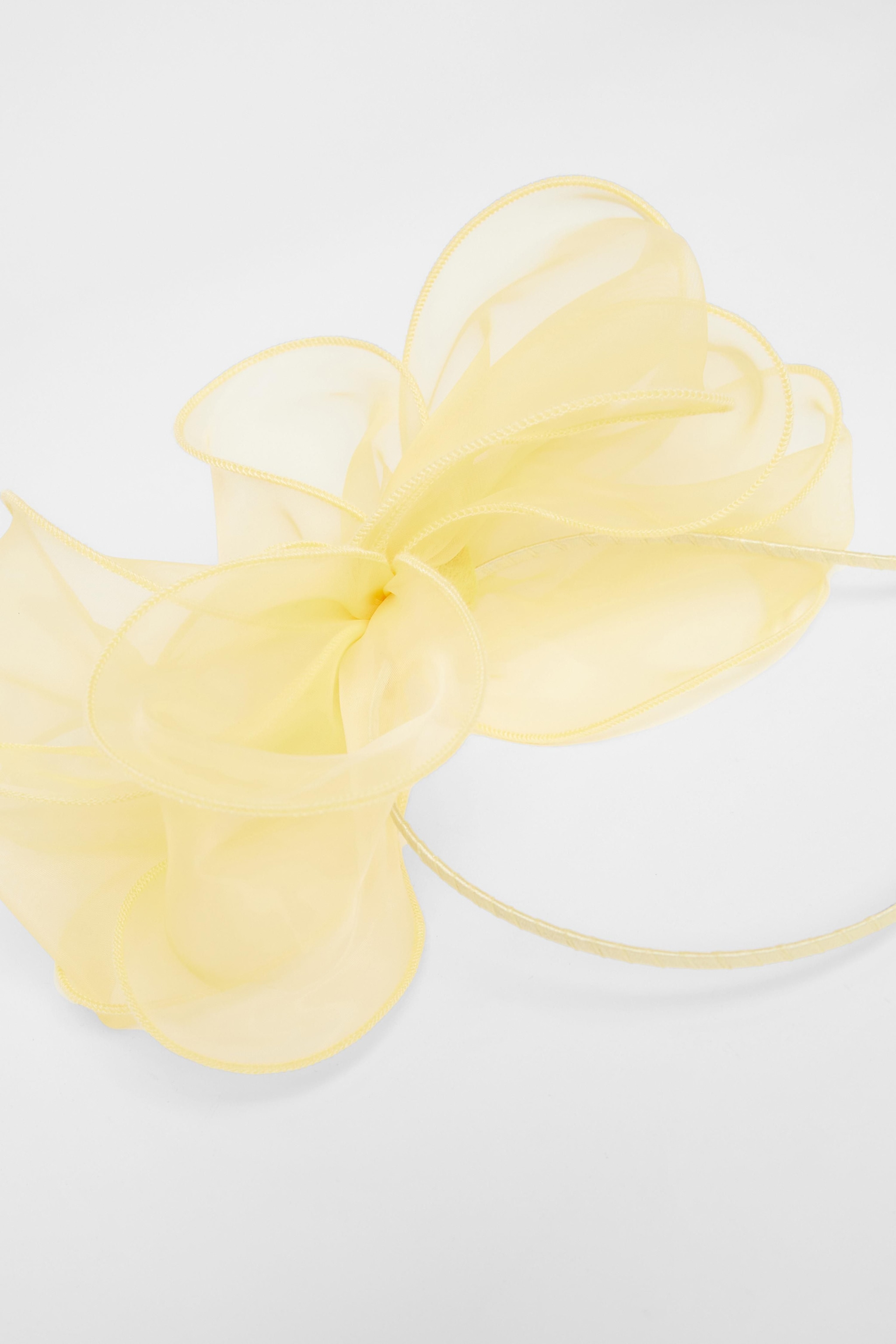 Quiz Lemon Mesh Headband Fascinator image 3