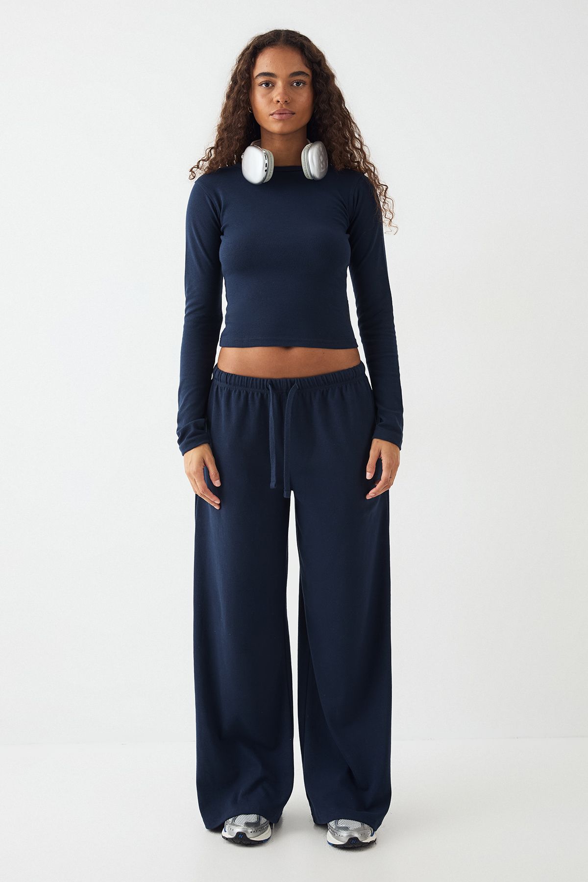 DSGN Studio DSGN Studio Embroidered Long Sleeve Top Navy image 5