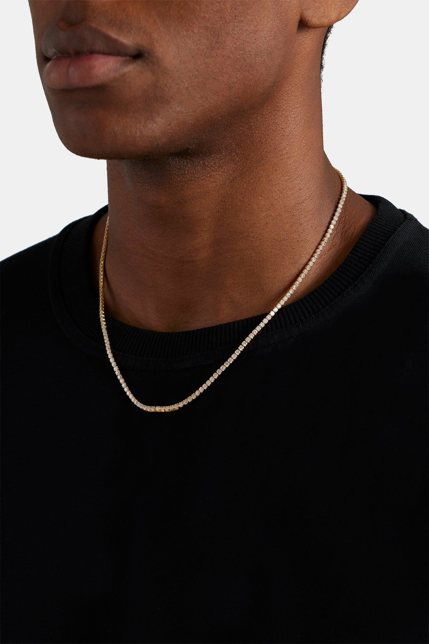 Cernucci 2.5mm Micro Tennis Bracelet - Gold image 5