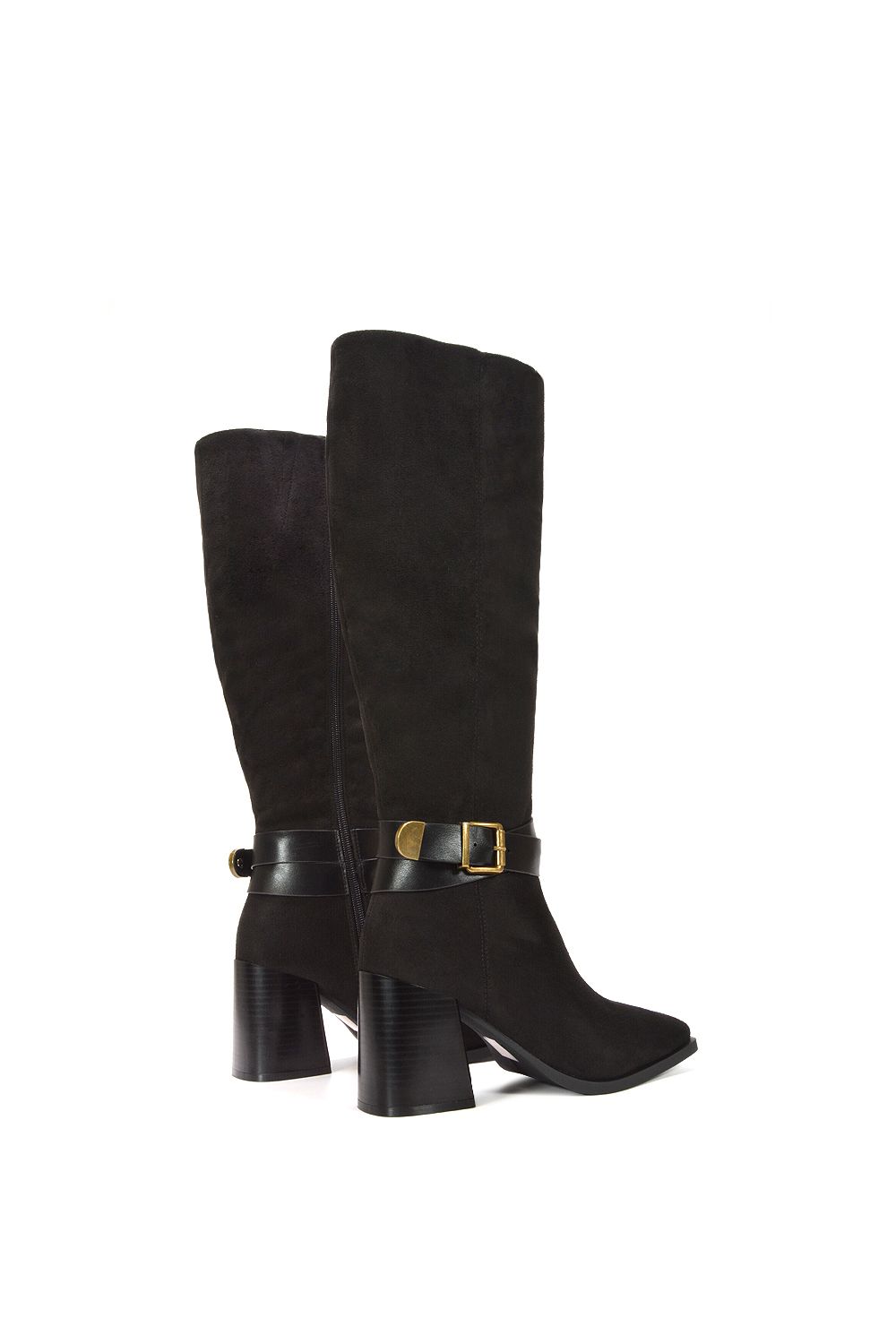 XY London 'Ophelia' Block Heel Square Toe Long Knee High Boots image 4