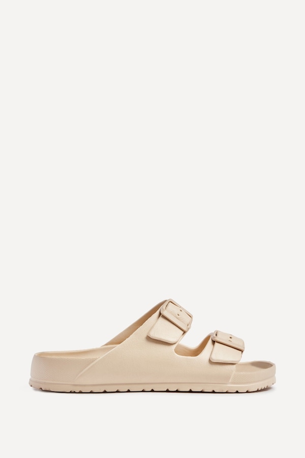 Linzi Candice Nude Slip On Slider Sandals