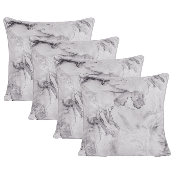 OHS 4 Pack Marble Matte Velvet Cushion Covers