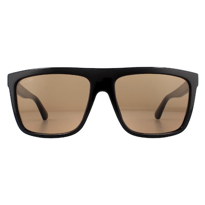 Gucci Square Black Brown GG0748S Sunglasses