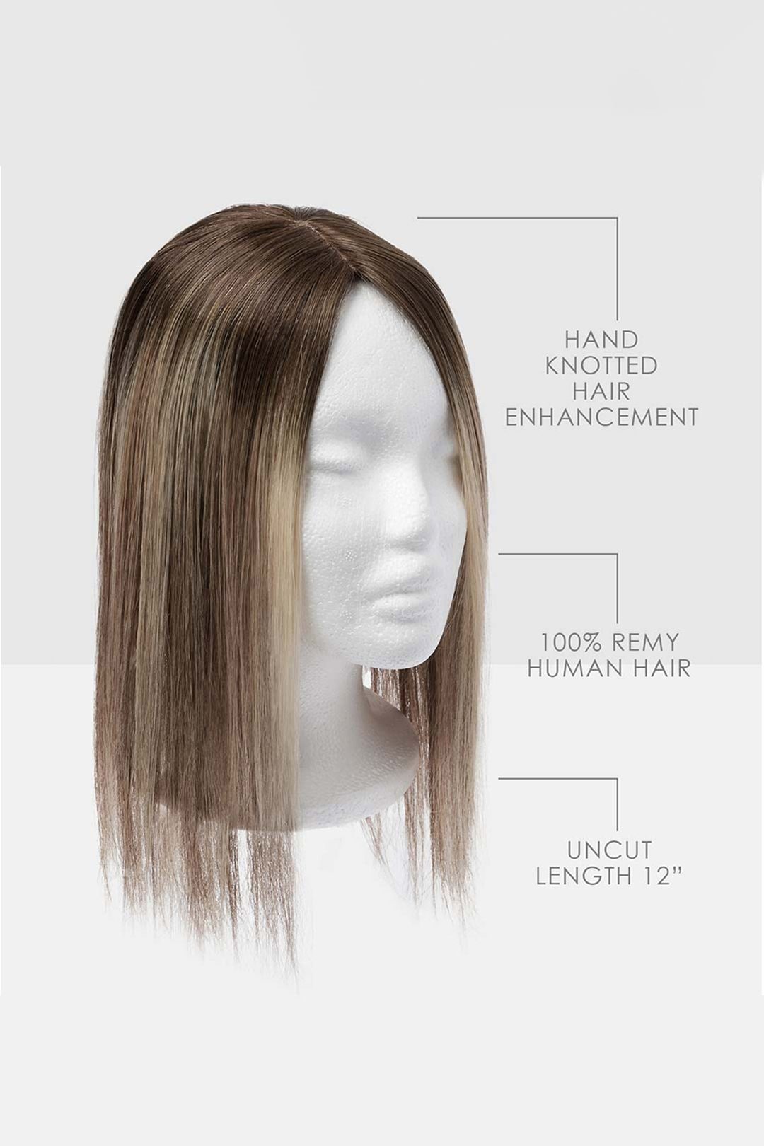 Beauty Works Beauty Works custom clip-in Fringe Topper 55g Walnut image 3