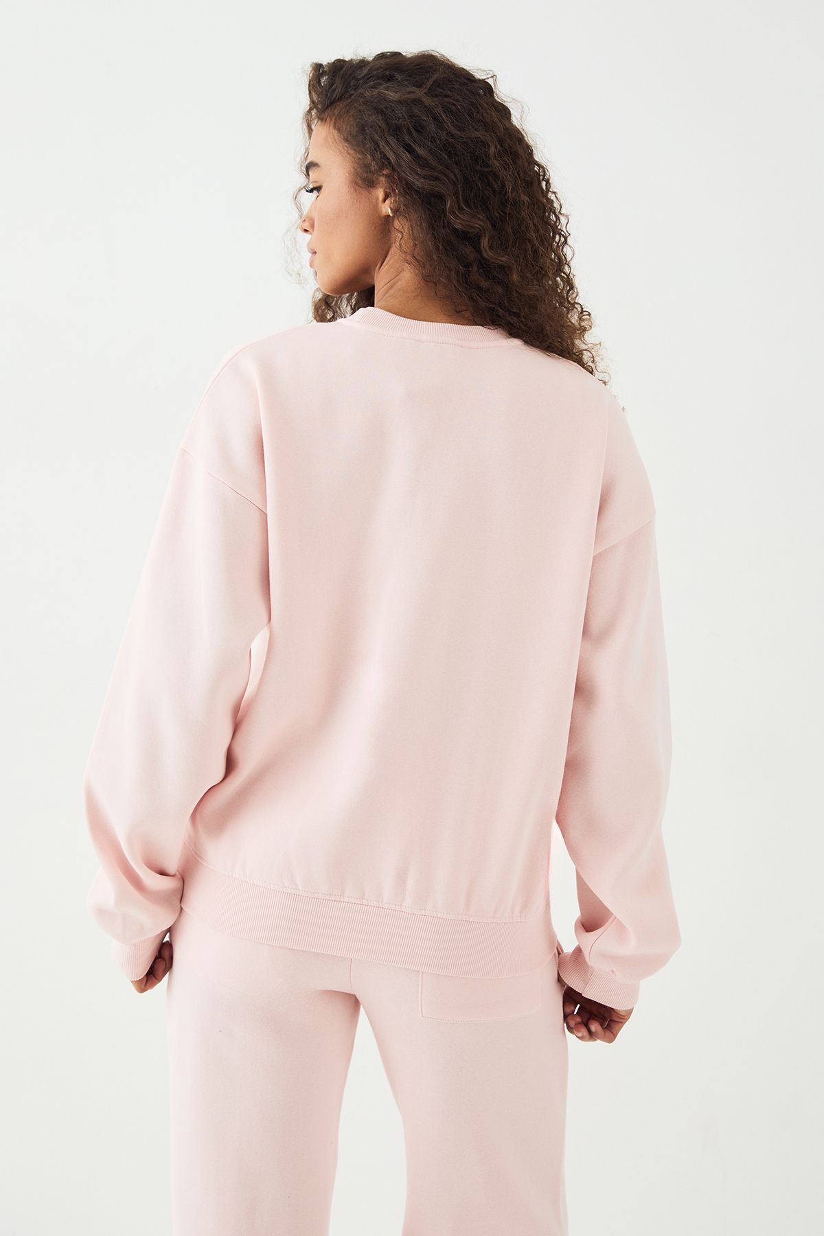 DSGN Studio DSGN Studio Crew Neck Oversized Sweatshirt Light Pink image 2
