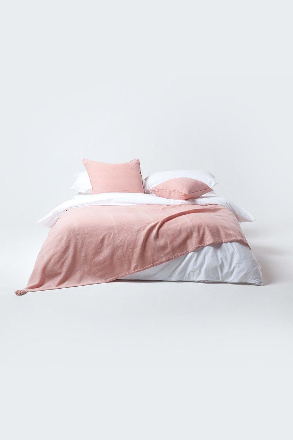 Homescapes Cotton Rajput Ribbed Throw image 3