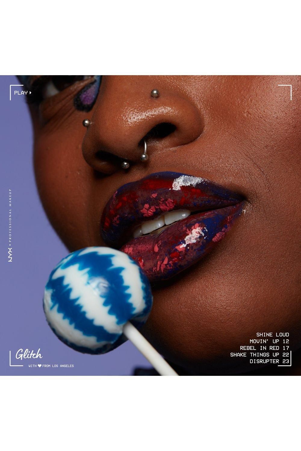 NYX Professional Makeup Shine Loud High Pigment Long Lasting Lip Shine Lip Gloss Movin Up image 3