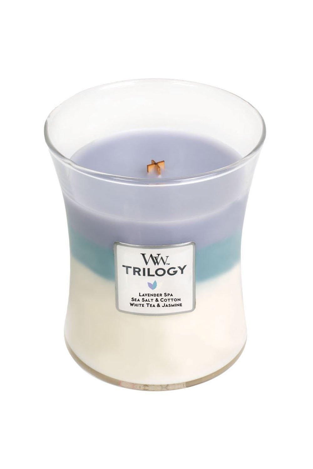 Woodwick Trilogy Calming Retreat Medium Candle Multi image 2