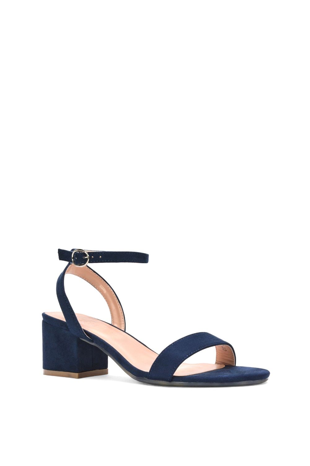 XY London 'Gemma' Low Block Heel Open Toe Strappy Sandal Shoes image 2