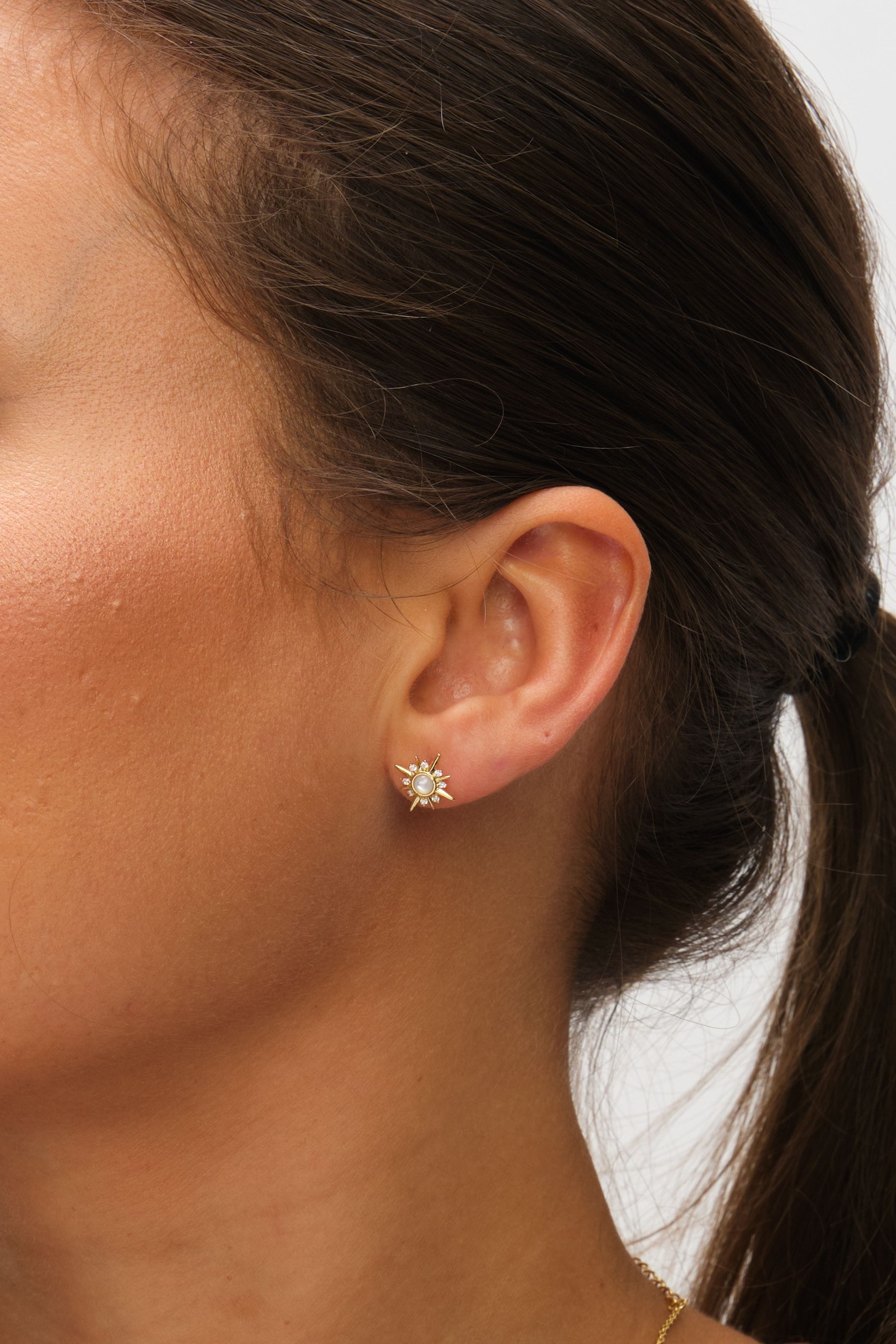 Inicio 14K Gold Plated Cubic Zirconia Star Set - Gift Box image 5