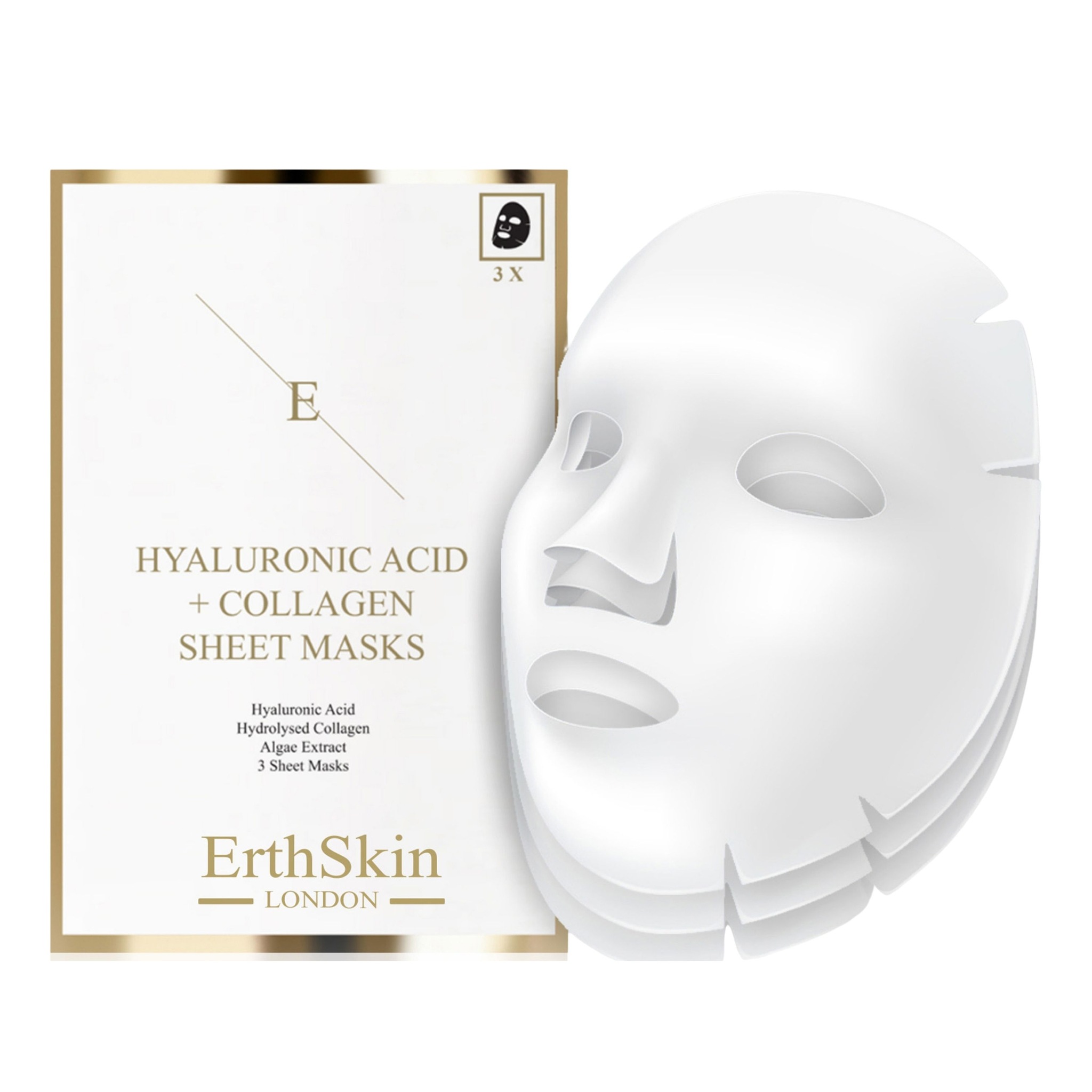 Erth Skin London Marine Collagen Night Cream 50ml + HA Sheet Mask -3Sheets image 5